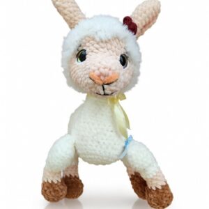Hand-Crocheted Soft Baby Goat