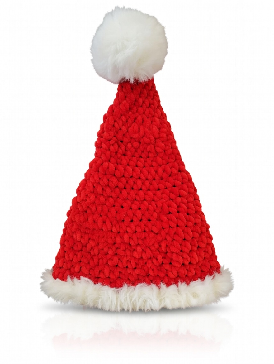 Hand-Crocheted Santa Hat