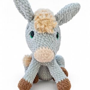 Hand-Crocheted Donkey