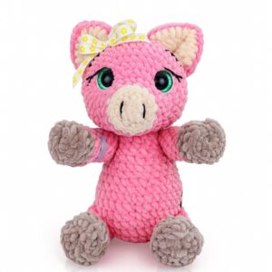 Hand-Crocheted Cute Piglet