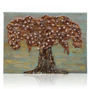 Hand-Painted 3D Artworks from Natural Materials - Tree