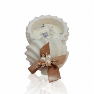 Small candle in a Christmas ball