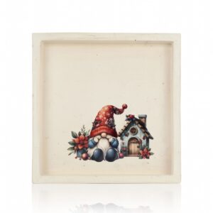 Square tray - Christmas elf