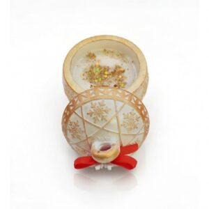 Golden Candle In A Christmas Ball