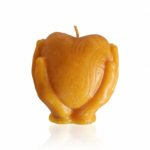 Healthy Beeswax Candle – Heart Hands