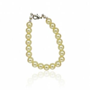 Beaded Bracelet – Beige Pearls