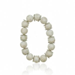 Beaded Bracelet – White Stone