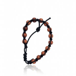 Hand-Knitted Bracelet – Wooden