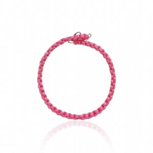 Hand-Knitted Bracelet – Pink