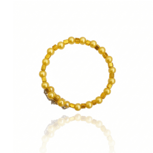 Beaded Bracelet – Gold Shapes
