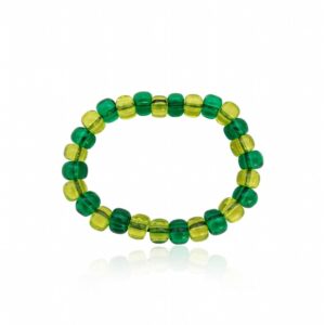 Beaded Bracelet – Clear Green & Lime