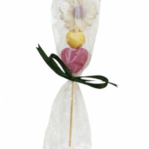 Decorative Soap Flower Arrangement - White Purple