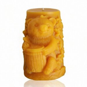 Healthy Beeswax Candle – Flower Bear