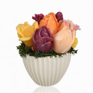 Artistic Soap Bouquet in Decorative Ceramics