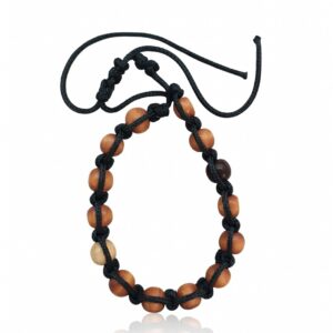 Hand-Knitted Bracelet – Wooden