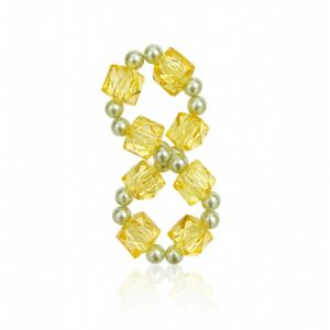 Beaded Bracelet – Yellow Crystal