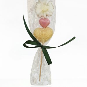 Decorative Soap Flower Arrangement - White Yellow