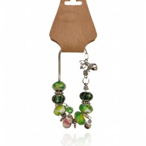 Bracelet with pendants - Green