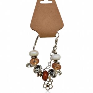 Bracelet with pendants - Brown
