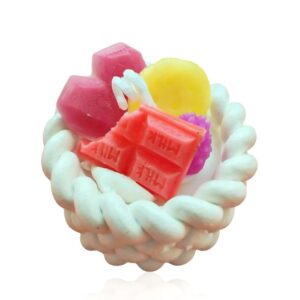 Decorative Candle with Fruit Arrangement