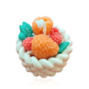 Decorative Candle with Fruit Arrangement