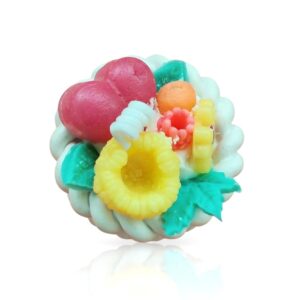 Decorative Candle with Fruit Arrangement