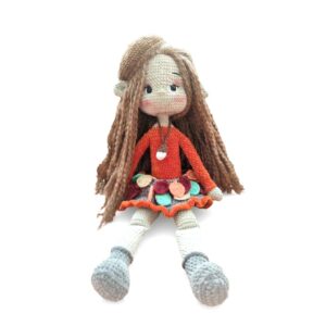 Hand-Crocheted Doll – Autumn Friend
