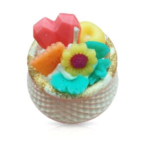 Decorative Candle with Fruit Arrangement