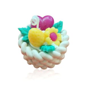 Decorative Candle with Fruit Arrangement