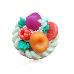 Decorative Candle with Fruit Arrangement