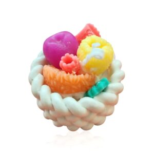 Decorative Candle with Fruit Arrangement