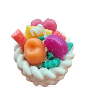 Decorative Candle with Fruit Arrangement