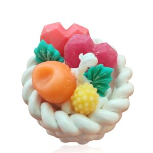 Decorative Candle with Fruit Arrangement