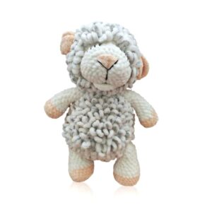 Hand-Crocheted Fluffy Sheep