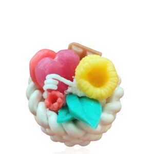 Decorative Candle with Fruit Arrangement