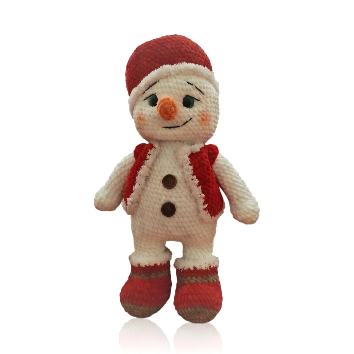 Hand-Crocheted Snowman – Christmas Companion