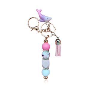 Handmade Beaded Keychain - Dolphin