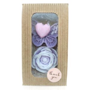 Gift Box-Handmade Butterfly Flower Soap