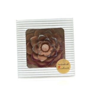 Gift Box-Handmade Wine Lotus Flower Soap